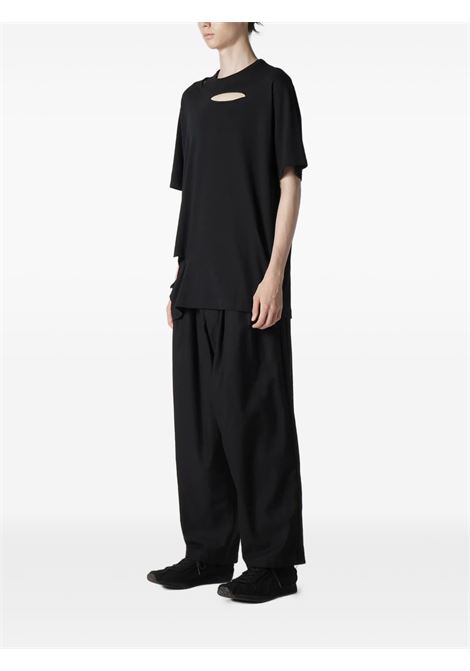 T-shirt con cut-out in nero Yohji Yamamoto - unisex Yohji Yamamoto | HPT220791